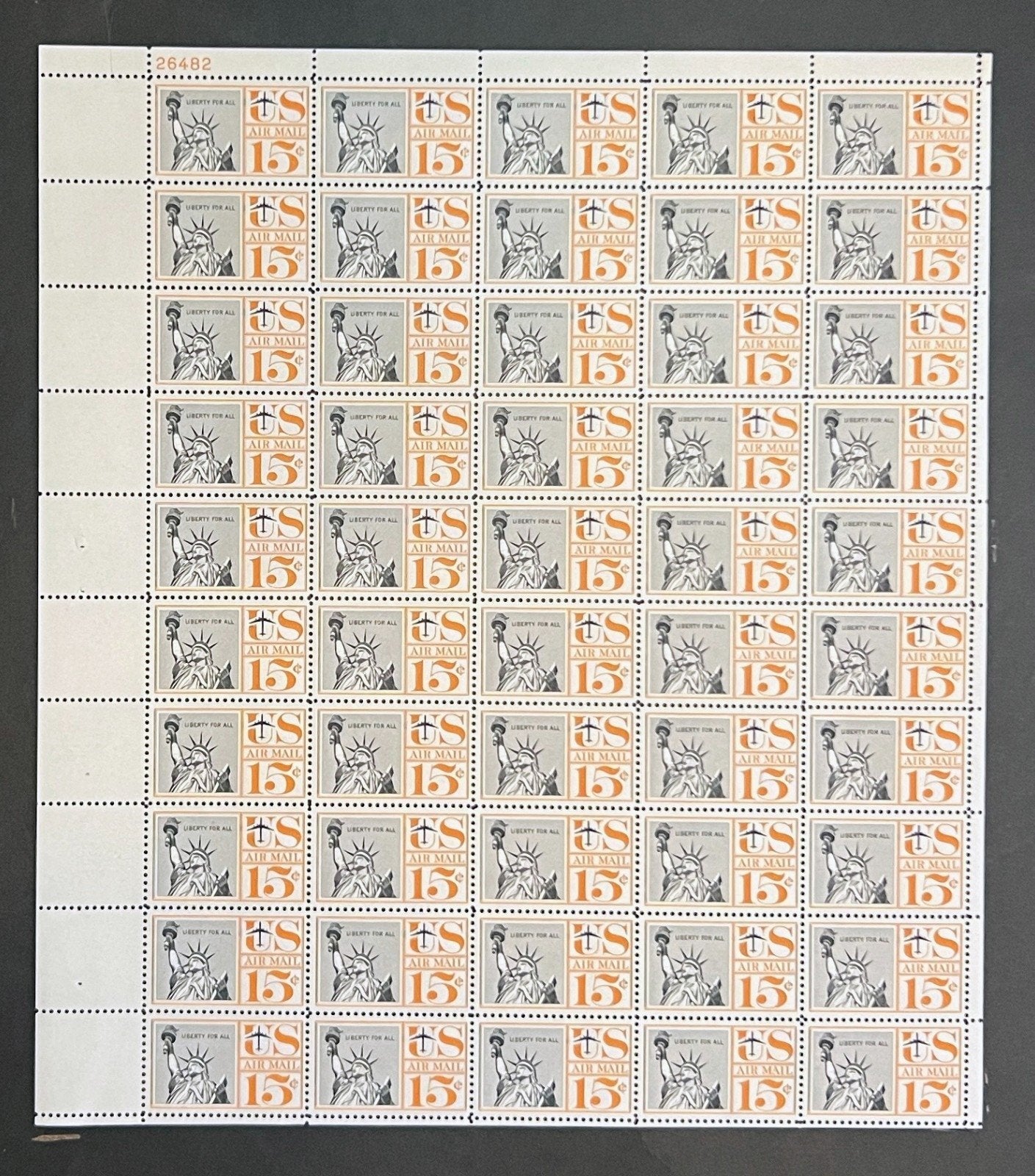 US C58 Mint Sheet (MNH) Statue of Liberty 15-Cent 1959 ZAYIX