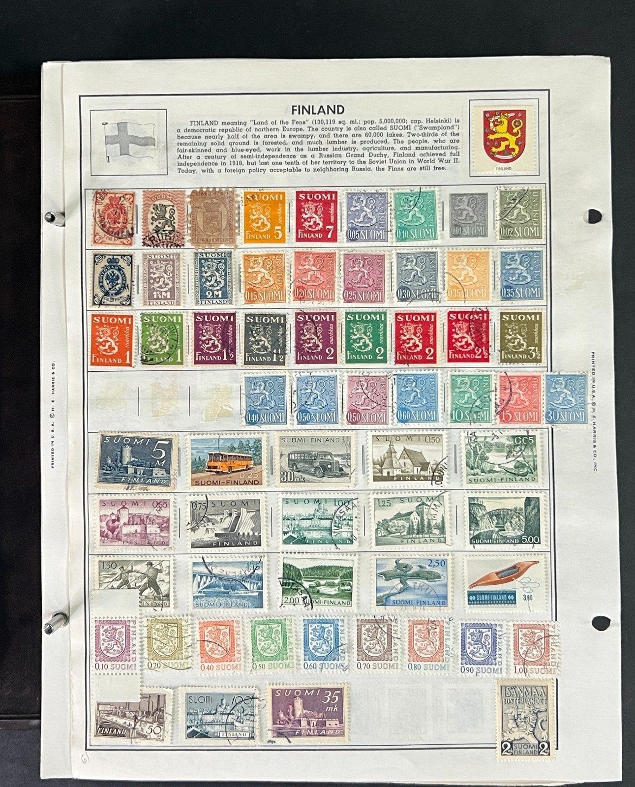 World Stamp Collection of Thousands Mint/Used F to I Countries in Album ZAYIX