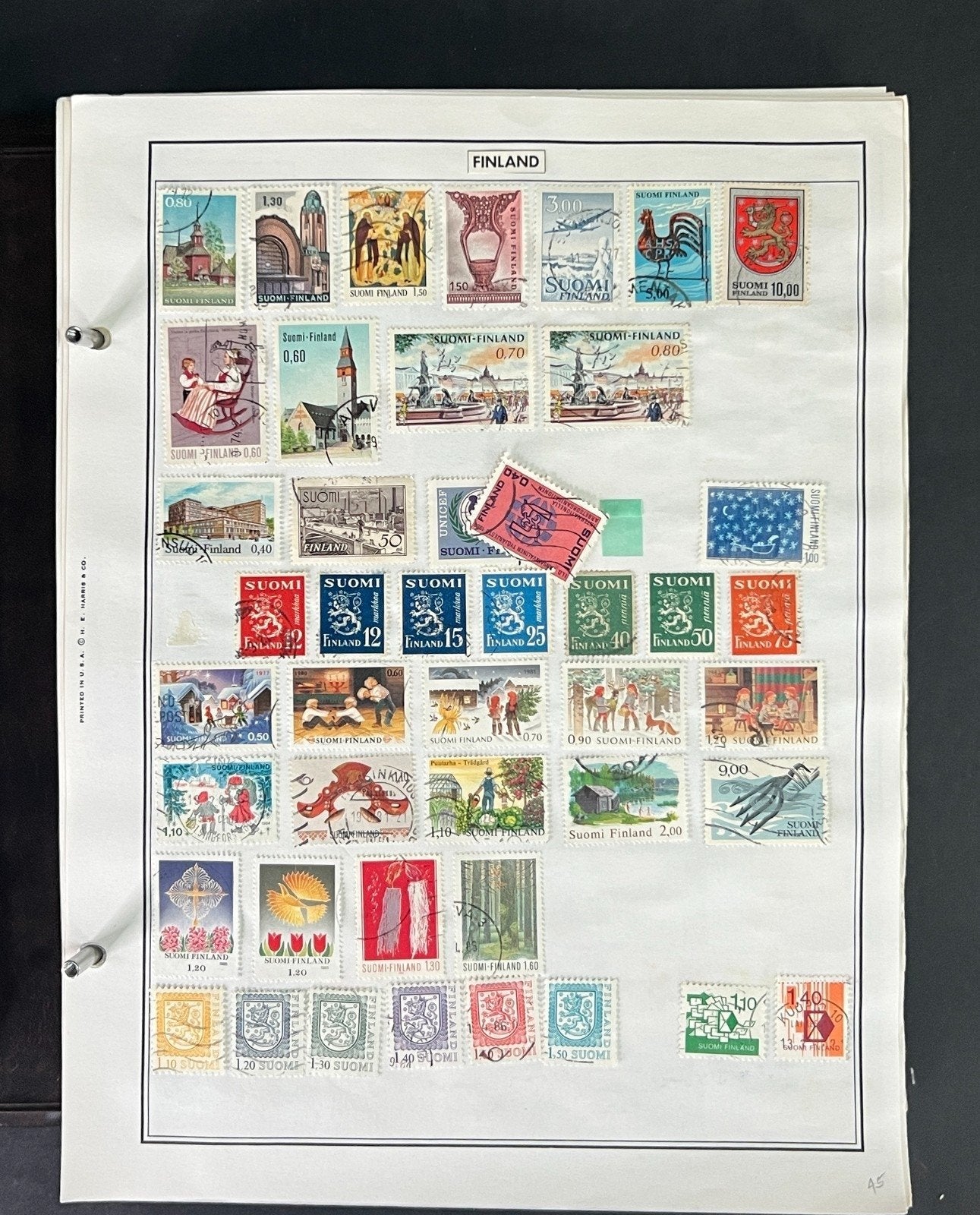 World Stamp Collection of Thousands Mint/Used F to I Countries in Album ZAYIX
