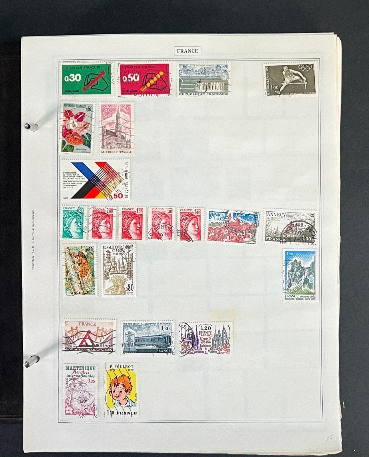 World Stamp Collection of Thousands Mint/Used F to I Countries in Album ZAYIX