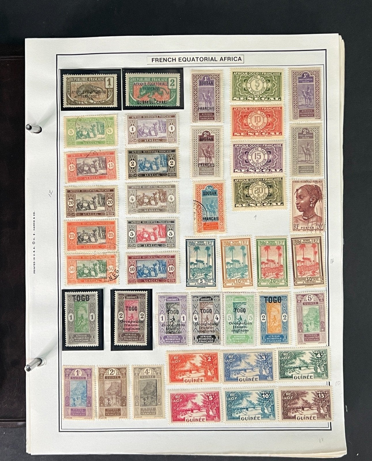 World Stamp Collection of Thousands Mint/Used F to I Countries in Album ZAYIX