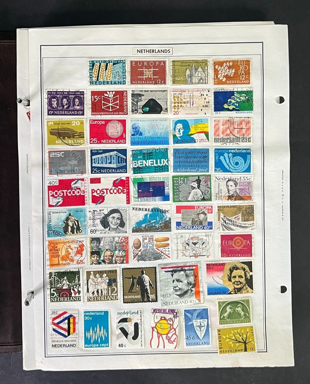 World Stamp Collection of Thousands Mint/Used N to R Countries in Album ZAYIX