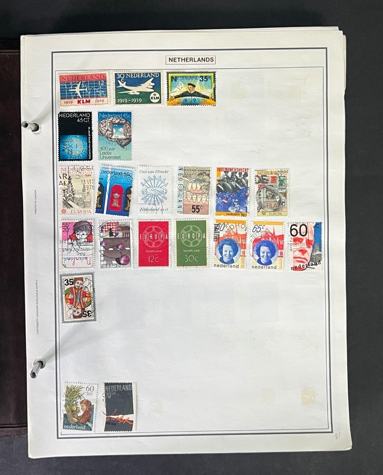 World Stamp Collection of Thousands Mint/Used N to R Countries in Album ZAYIX