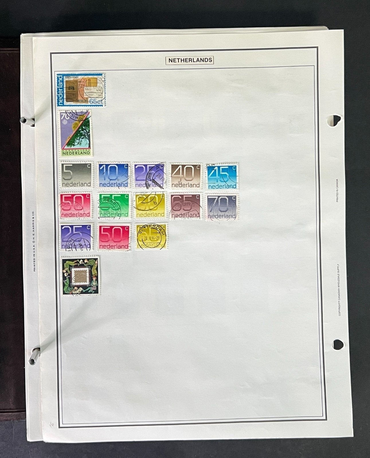 World Stamp Collection of Thousands Mint/Used N to R Countries in Album ZAYIX