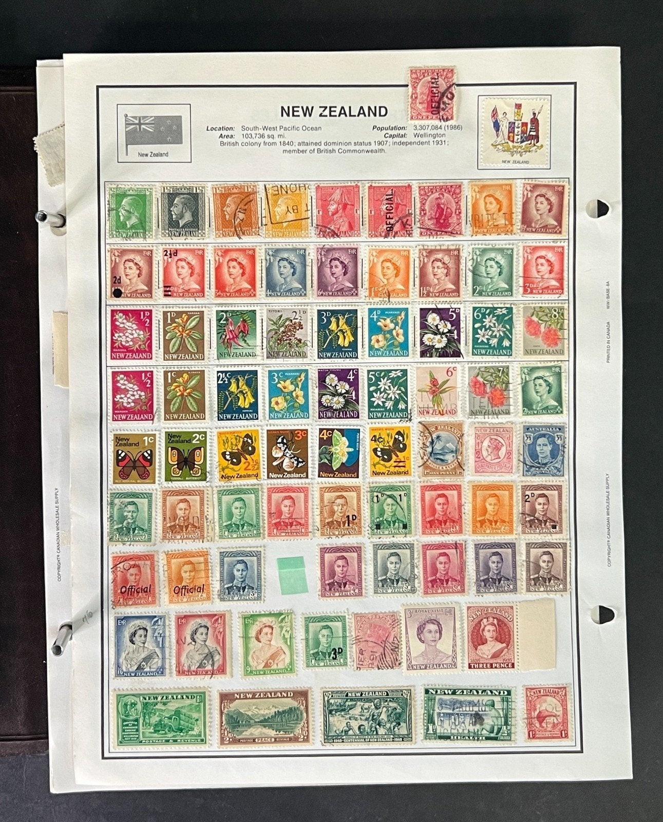 World Stamp Collection of Thousands Mint/Used N to R Countries in Album ZAYIX