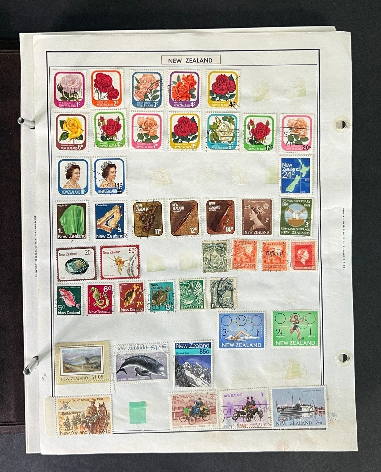 World Stamp Collection of Thousands Mint/Used N to R Countries in Album ZAYIX
