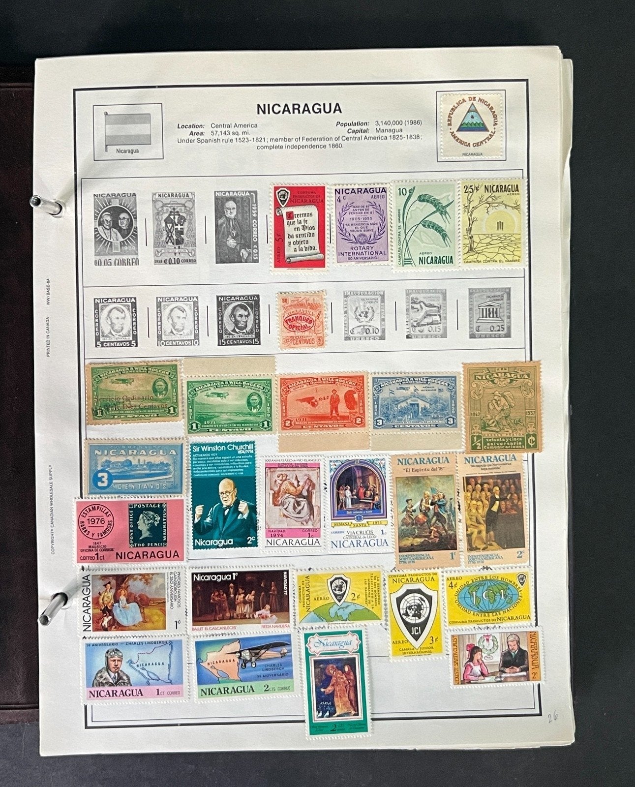 World Stamp Collection of Thousands Mint/Used N to R Countries in Album ZAYIX