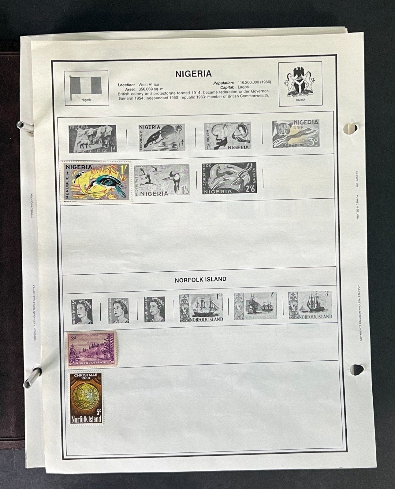 World Stamp Collection of Thousands Mint/Used N to R Countries in Album ZAYIX