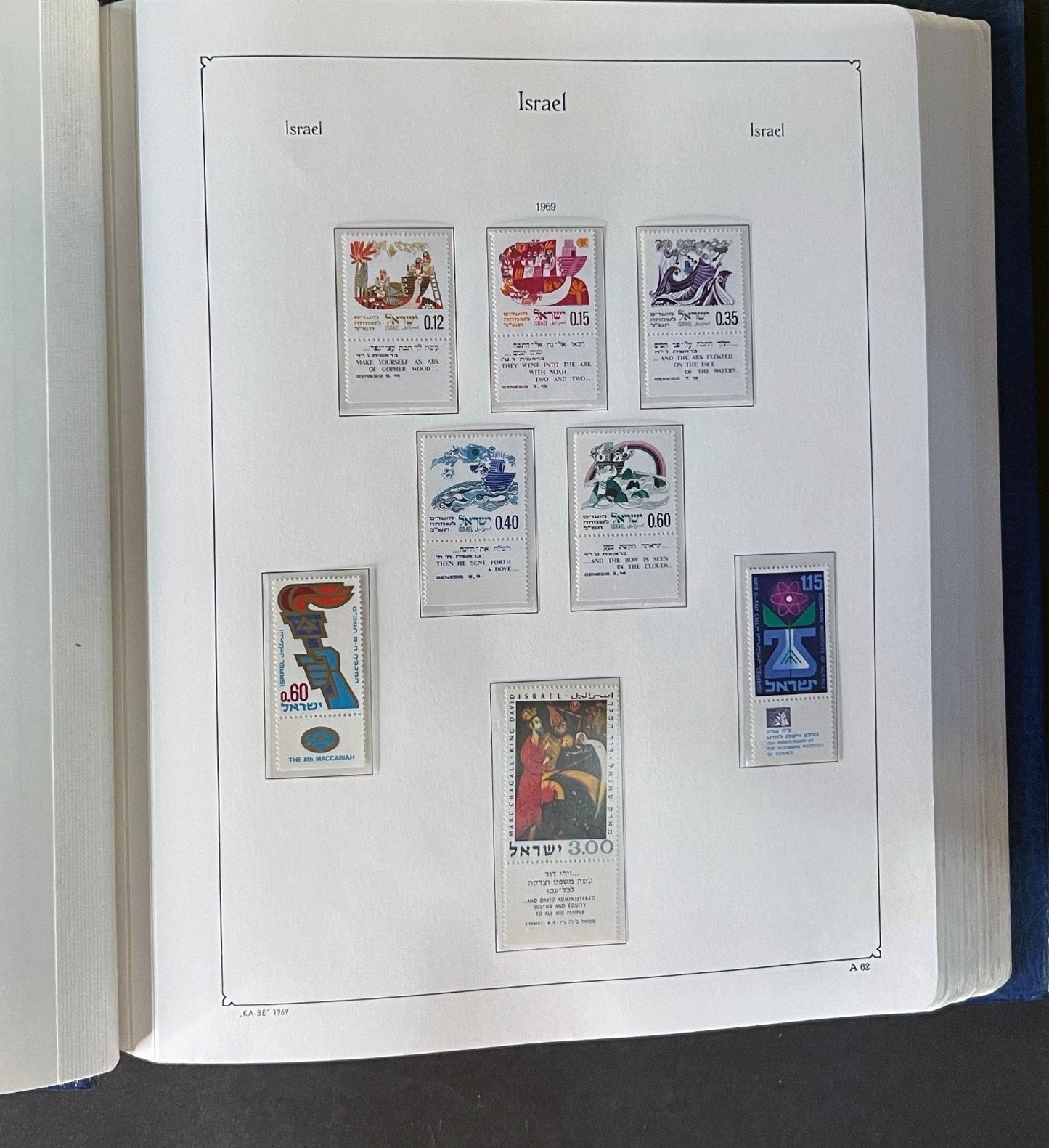 Israel Stamp Collection 3 Hingeless MNH Albums 1969-1994 ZAYIX