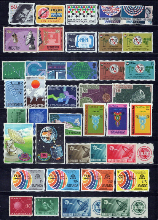Communications Stamp Collection MNH Satellites ZAYIX