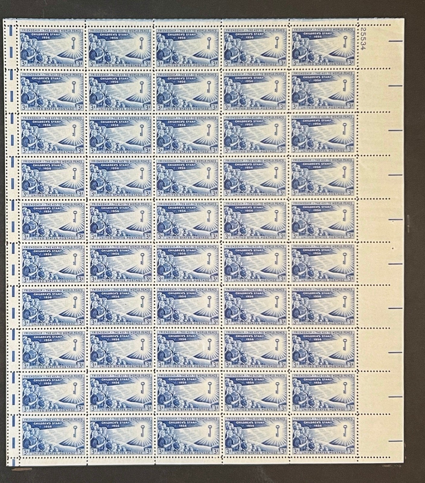 US 1085 Mint Sheet (MNH) Children of the World 1956 ZAYIX