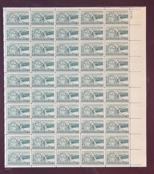 US 1019 Mint Sheet (MNH) Washington Territory Centennial 1953 ZAYIX