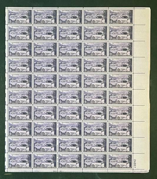 US 1025 Mint Sheet (MNH) Trucking Industry 50th Anniversary 1953 ZAYIX
