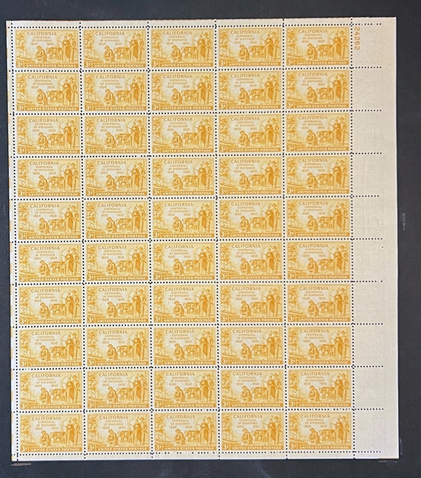US 997 Mint Sheet (MNH) California Statehood Centennial 1950 ZAYIX