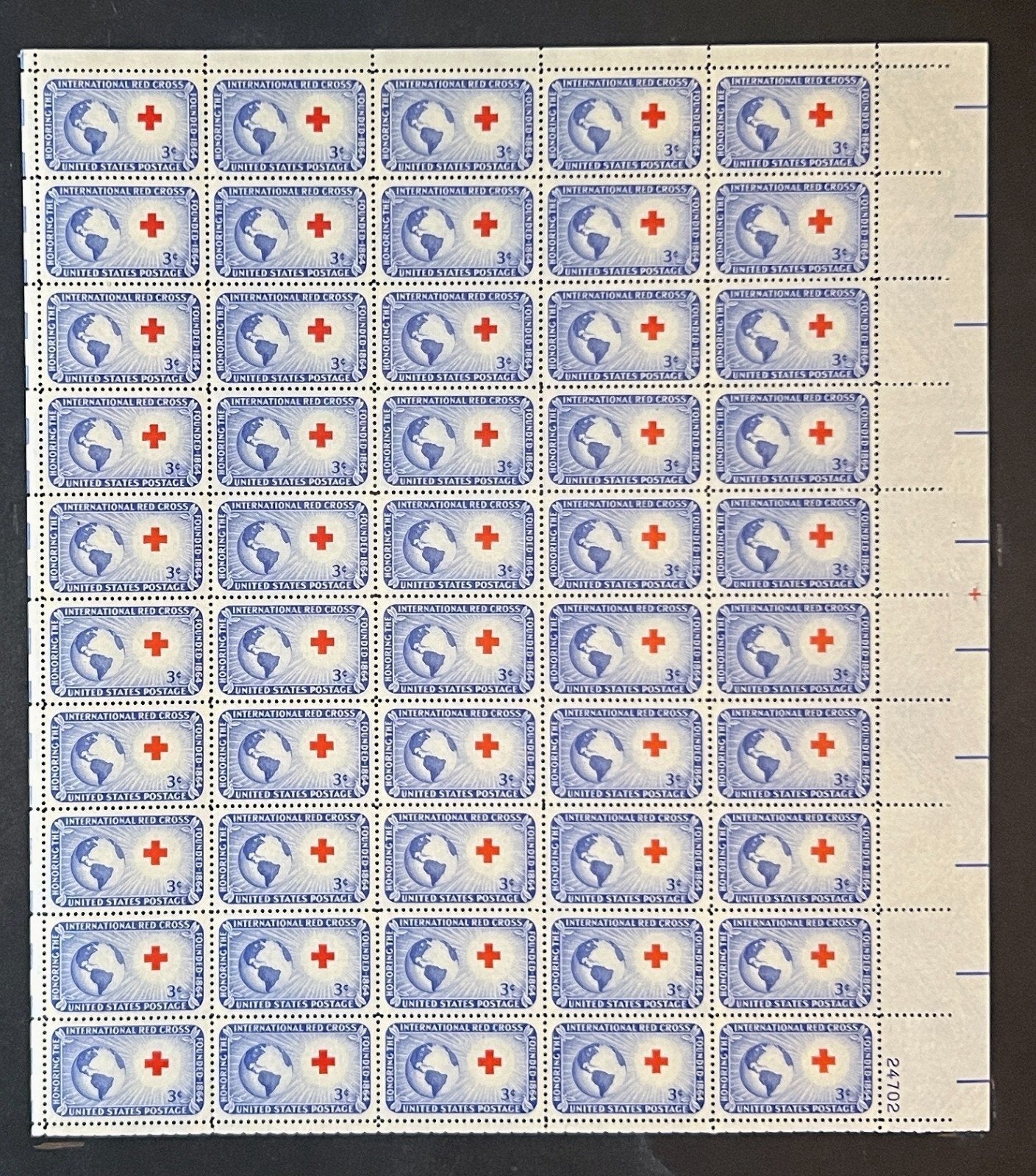 US 1016 Mint Sheet (MNH) International Red Cross 1952 ZAYIX