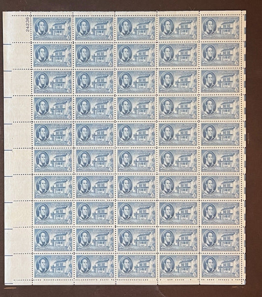 US 996 Mint Sheet (MNH) Indiana Territory 150th Anniversary 1950 ZAYIX