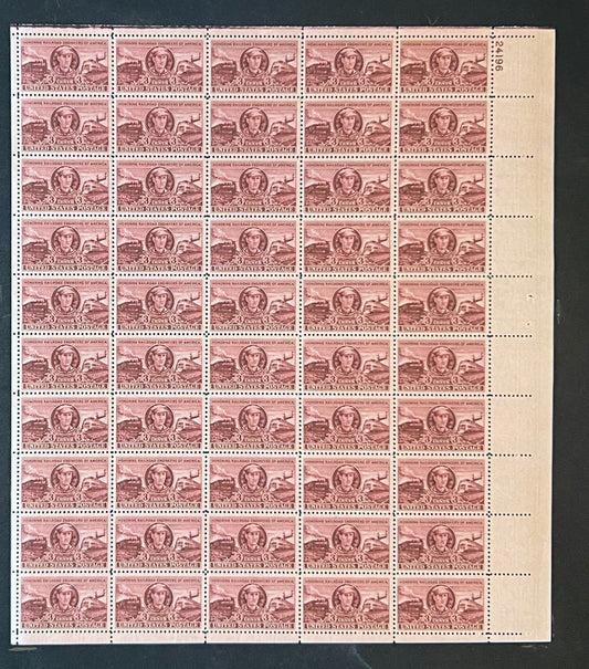 US 993 Mint Sheet (MNH) Railroad Engineers Casey Jones 1950 ZAYIX