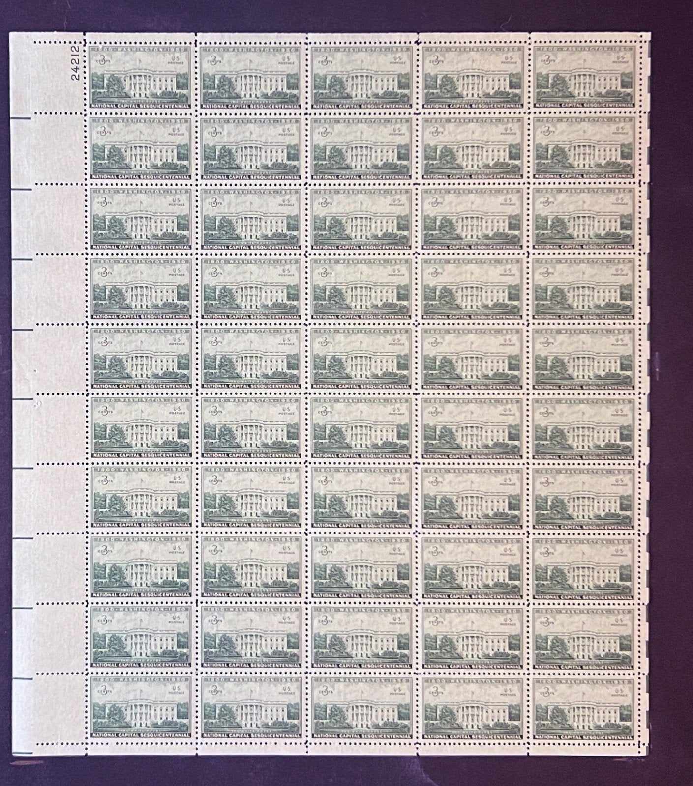 US 990 Mint Sheet (MNH) Executive Mansion White House 1950 ZAYIX