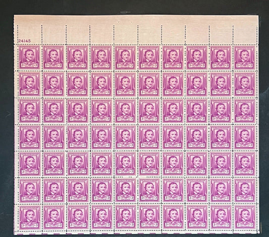 US 986 Mint Sheet (MNH) Edgar Allan Poe Writer 1949 ZAYIX