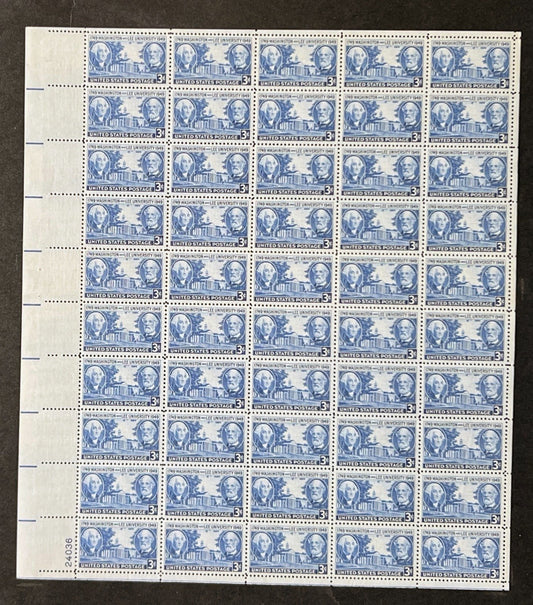 US 982 Mint Sheet (MNH) Washington & Lee University 1949 ZAYIX