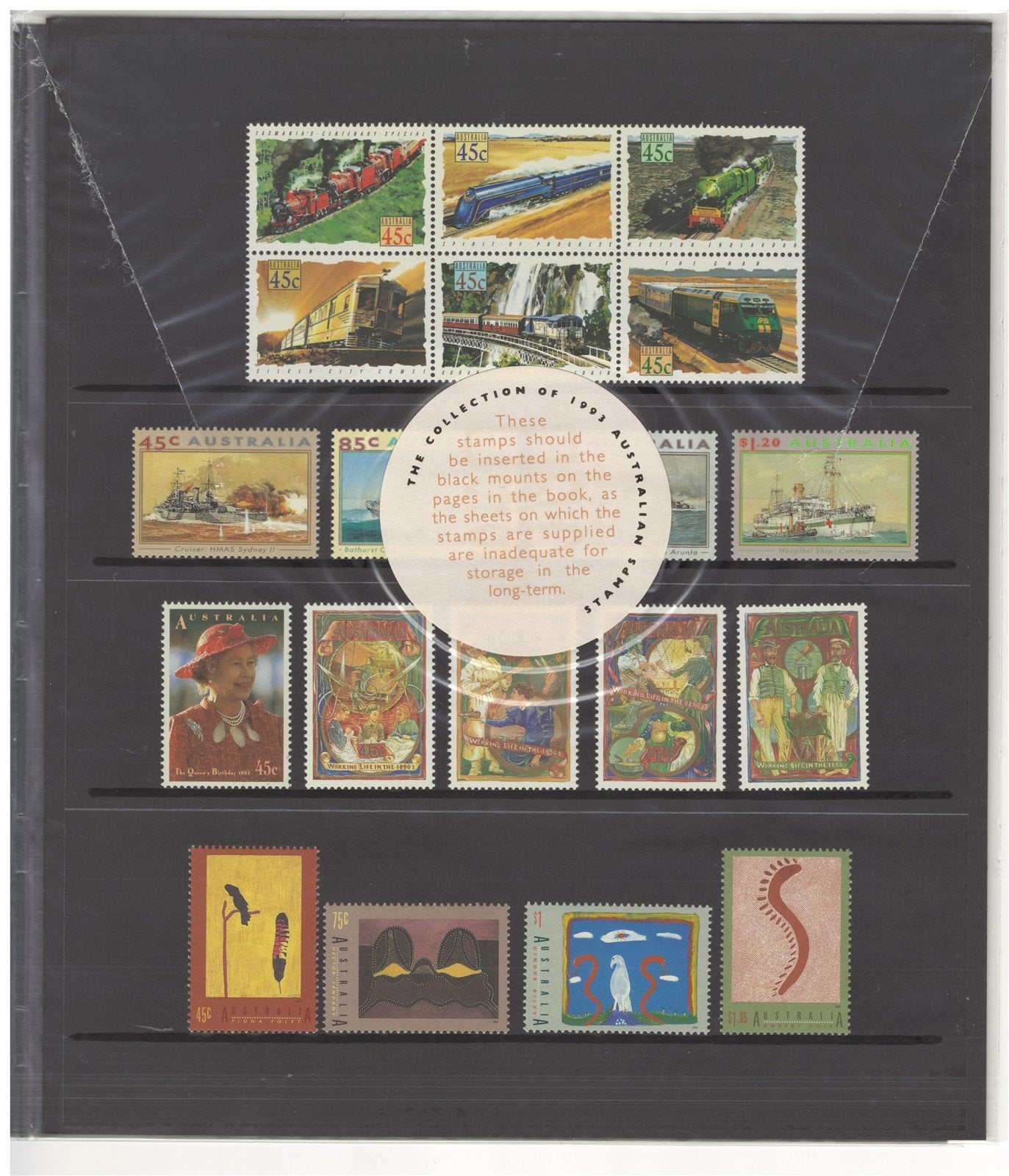 Australia Official 1993 Stamp Mint Year Set Collection sealed stamp pack ZAYIX