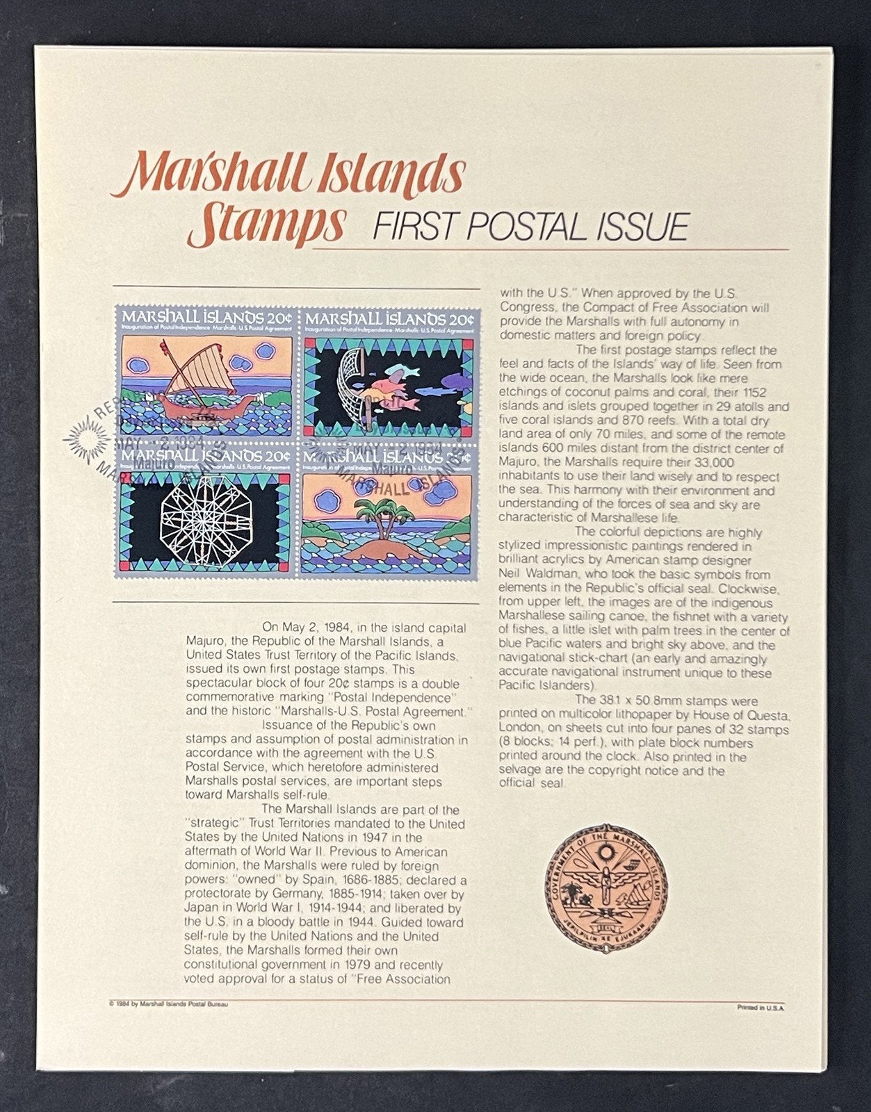 Marshall Islands / Palau FDC Commemorative Sheet Collection 13 Panels ZAYIX