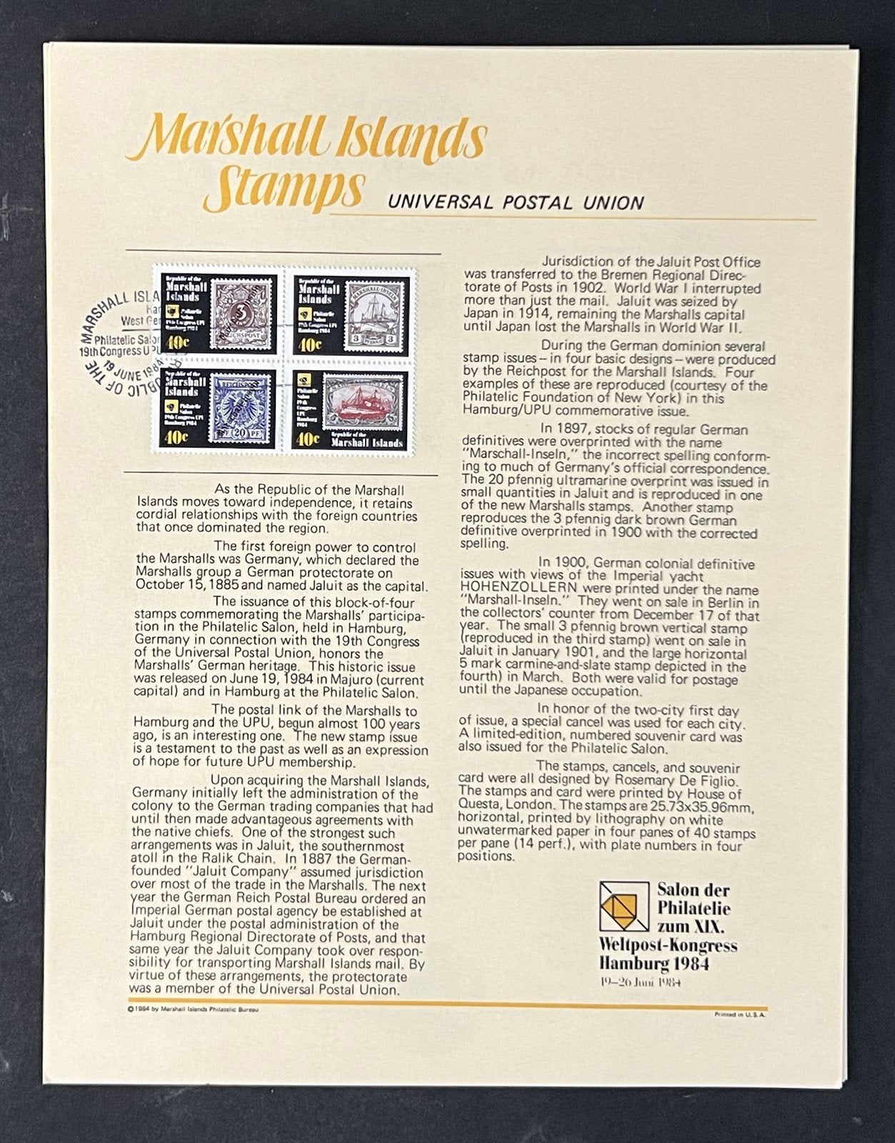 Marshall Islands / Palau FDC Commemorative Sheet Collection 13 Panels ZAYIX