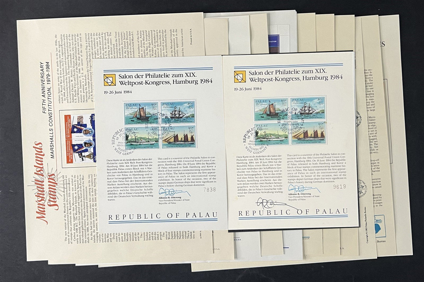 Marshall Islands / Palau FDC Commemorative Sheet Collection 2 - 13 Panels ZAYIX