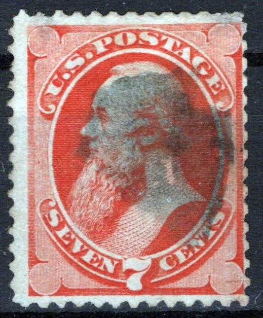United States 149 used F 7c vermillion Stanton National Bank Note ZAYIX 1124NB003