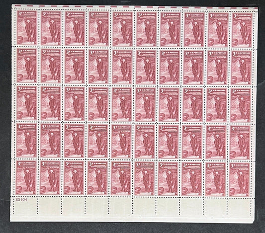 US 1064 Mint Sheet (MNH) Pennsylvania Academy of Fine Arts 3-Cent 1955 ZAYIX
