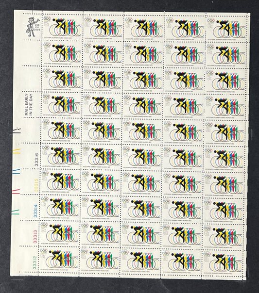 US 1460 Mint Sheet (MNH) Olympics - Bicycling (PB10) 6-Cent 1972 ZAYIX