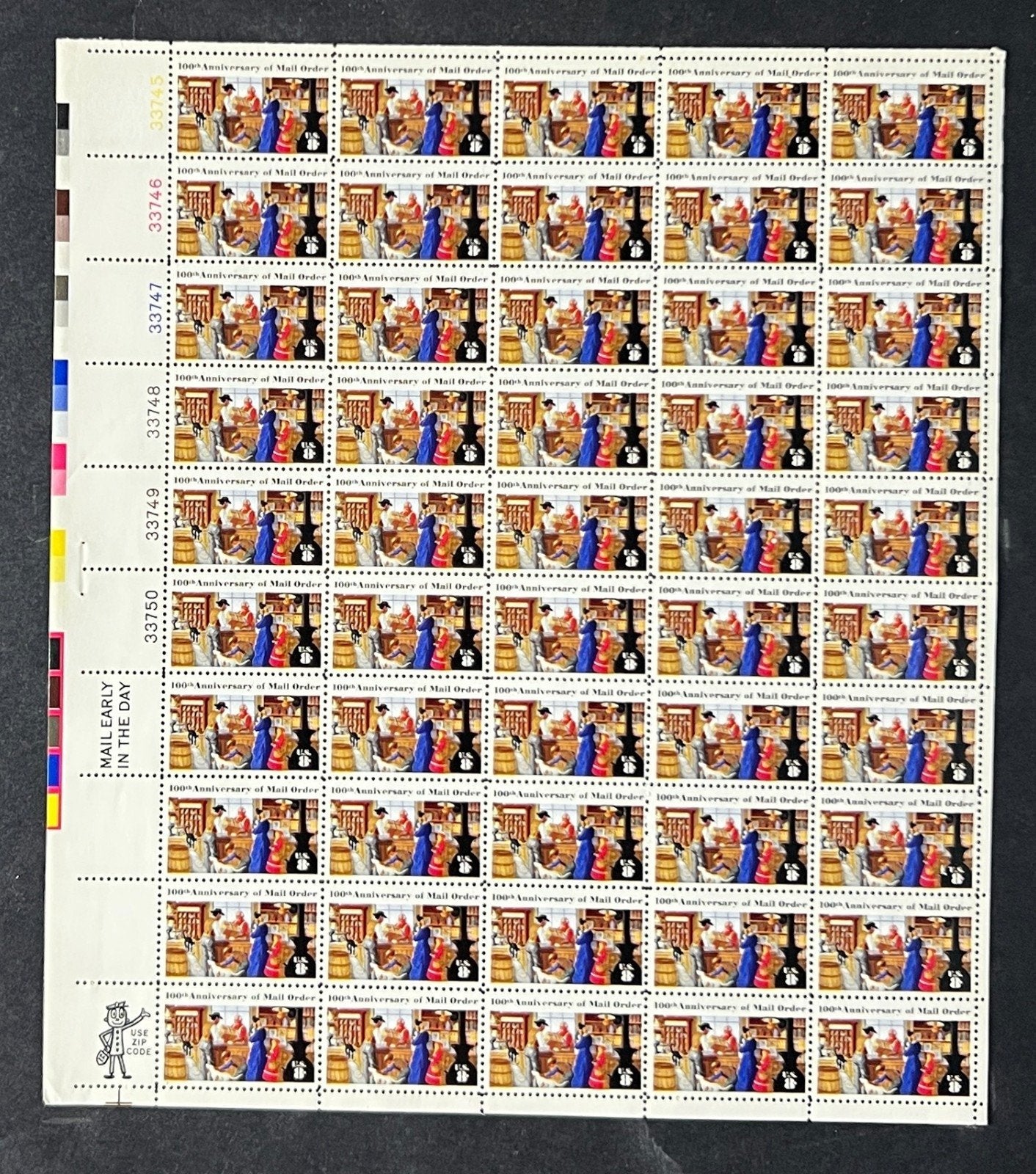 US 1468 Mint Sheet (MNH) Mail Order Business (PB12) 8-Cent 1972 ZAYIX