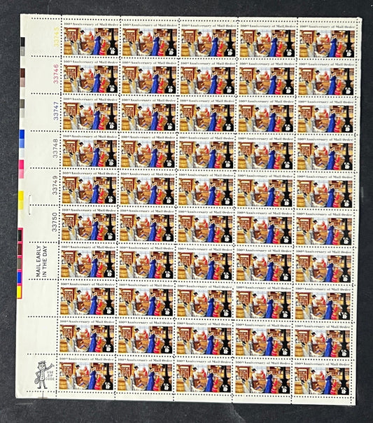 US 1468 Mint Sheet (MNH) Mail Order Business (PB12) 8-Cent 1972 ZAYIX