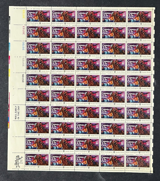 US 1559 Mint Sheet (MNH) Sybil Ludington (PB10) 8-Cent 1975 ZAYIX