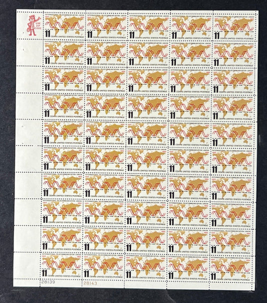 US 1274 Mint Sheet (MNH) Telecommunications Union 11-Cent 1965 ZAYIX