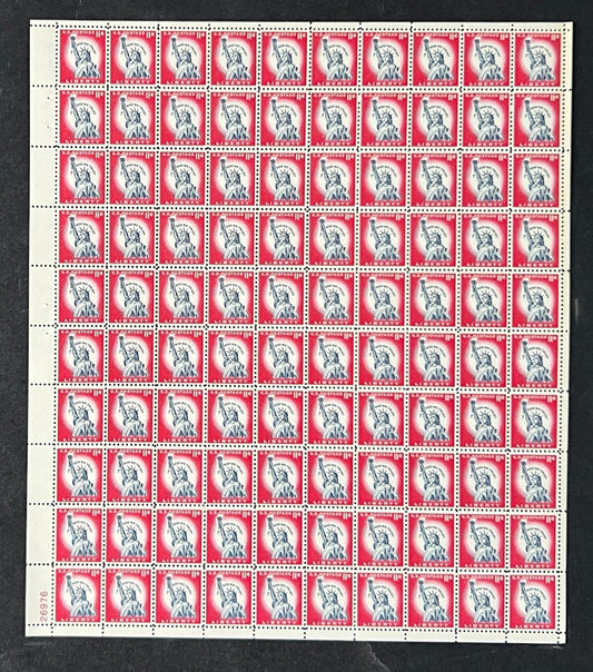 US 1044A Mint Sheet (MNH) Statue of Liberty 11-Cent 1961 ZAYIX