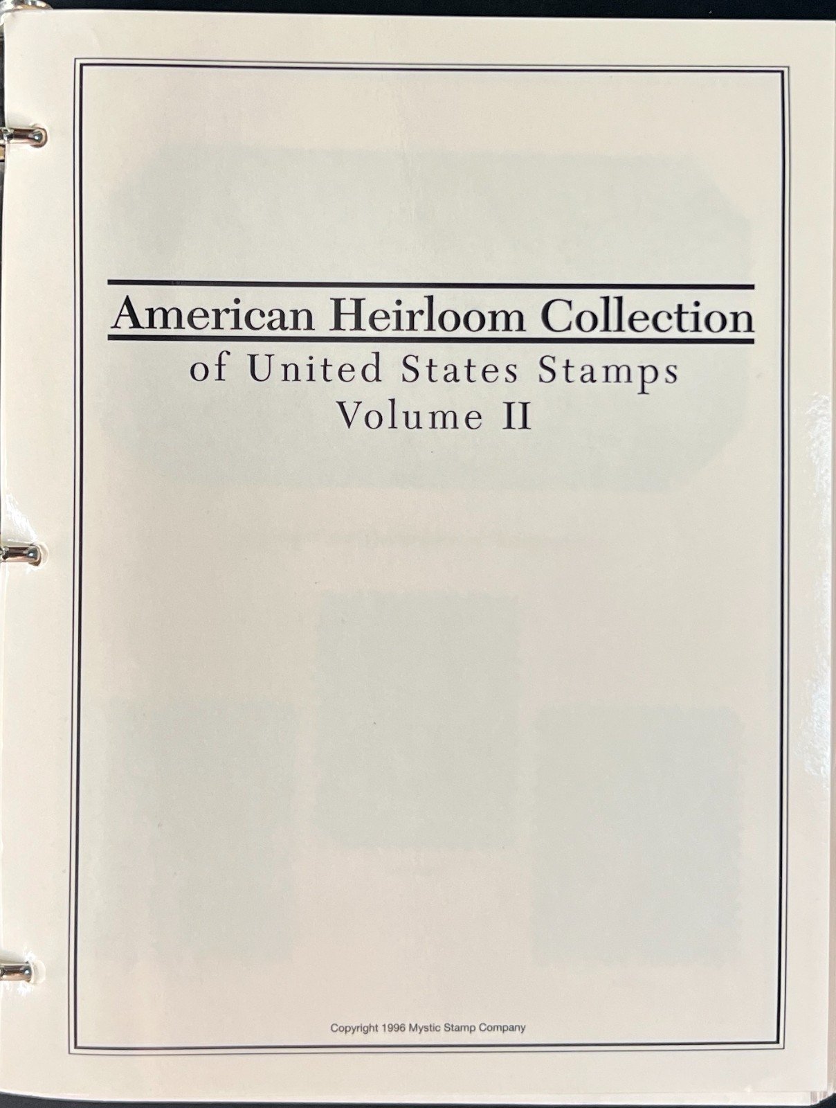 American Heirloom Collection Volume 2 Stamp Mystic Album ZAYIX