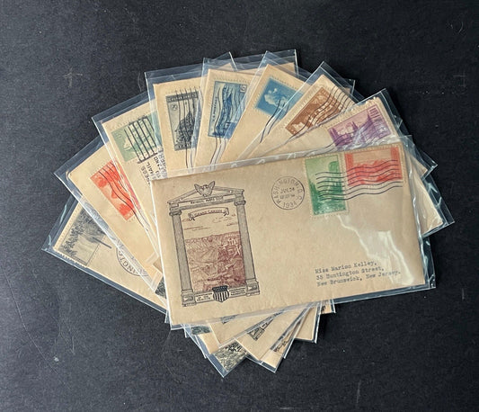 National Parks Farley FDC set 1934 740-749 ZAYIX