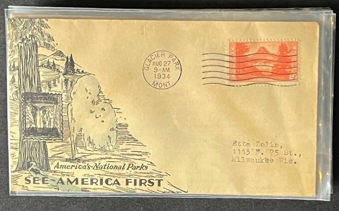 National Parks Farley FDC set 1934 740-749 ZAYIX