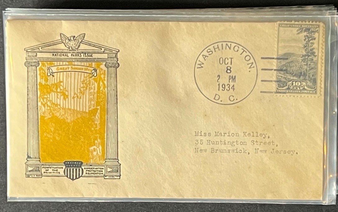 National Parks Farley FDC set 1934 740-749 ZAYIX