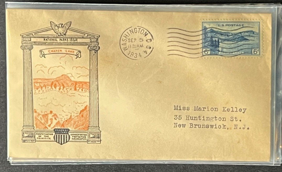 National Parks Farley FDC set 1934 740-749 ZAYIX
