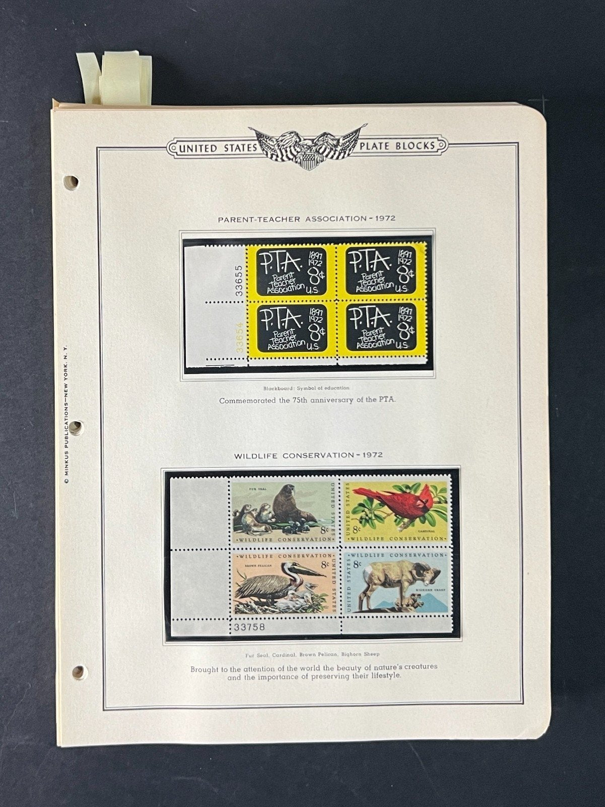 United States Plate Block Stamp Collection 1970-1977 ZAYIX