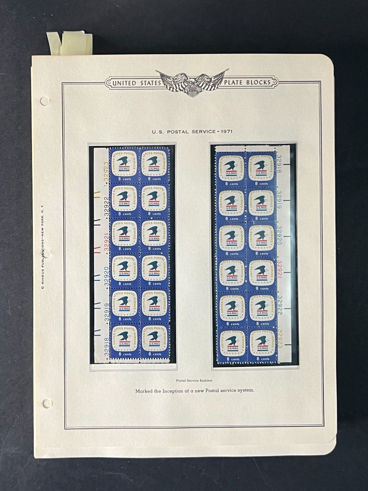 United States Plate Block Stamp Collection 1970-1977 ZAYIX