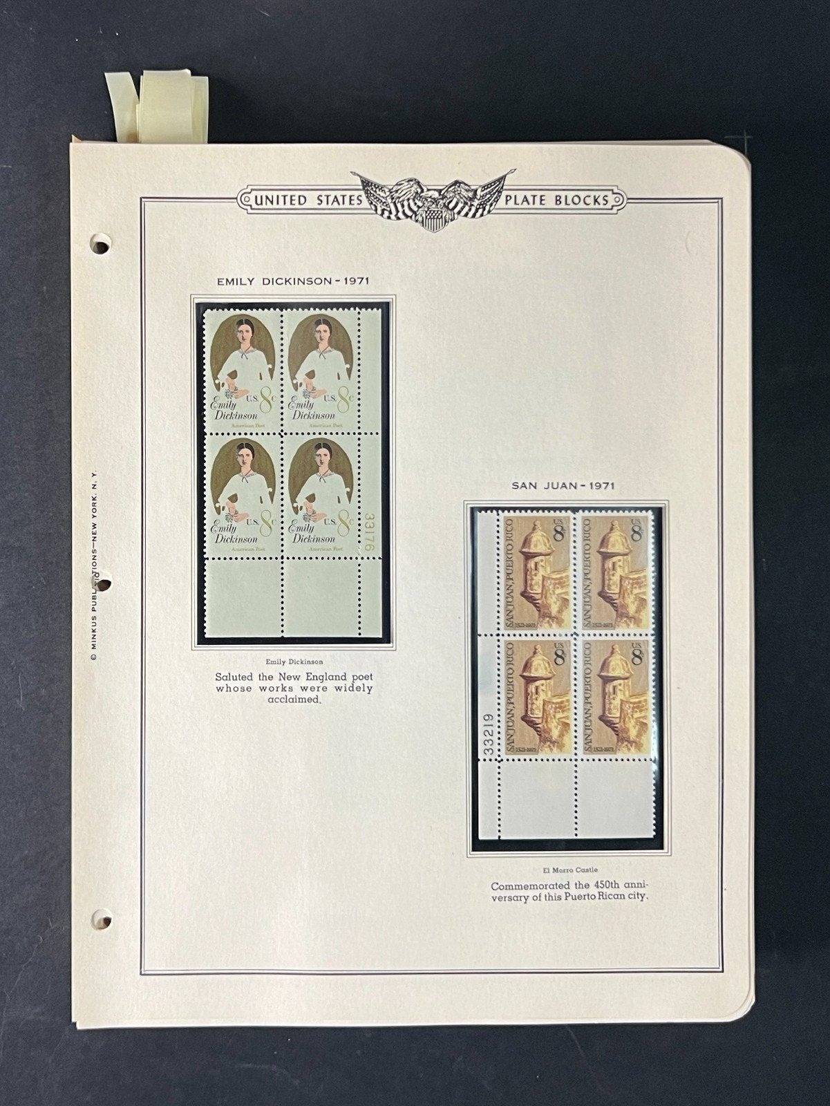 United States Plate Block Stamp Collection 1970-1977 ZAYIX