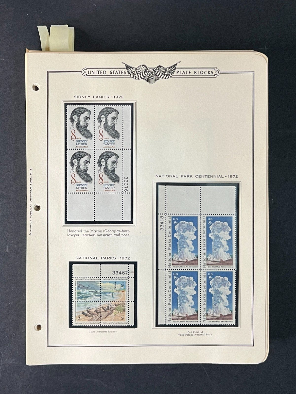 United States Plate Block Stamp Collection 1970-1977 ZAYIX