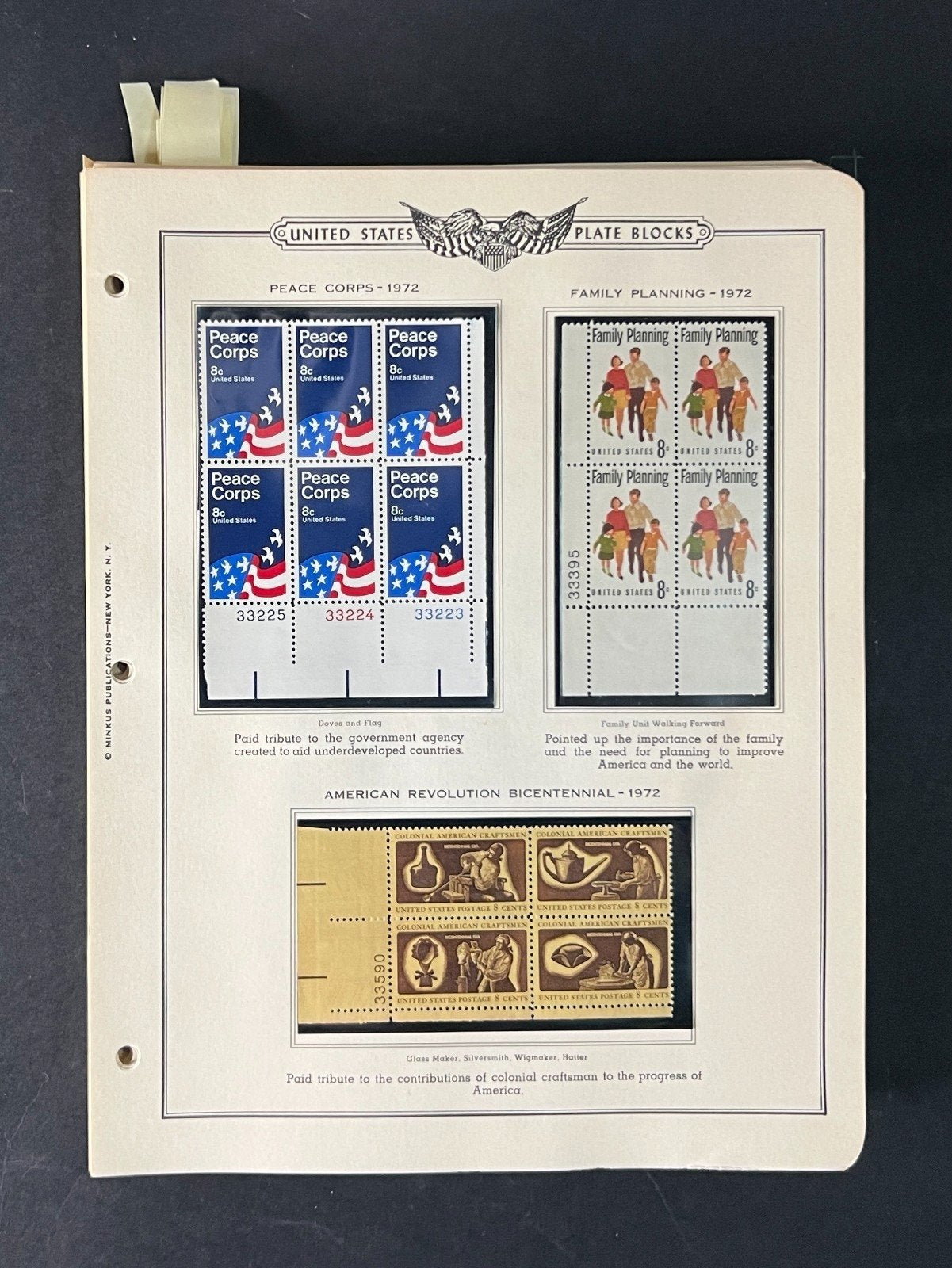 United States Plate Block Stamp Collection 1970-1977 ZAYIX
