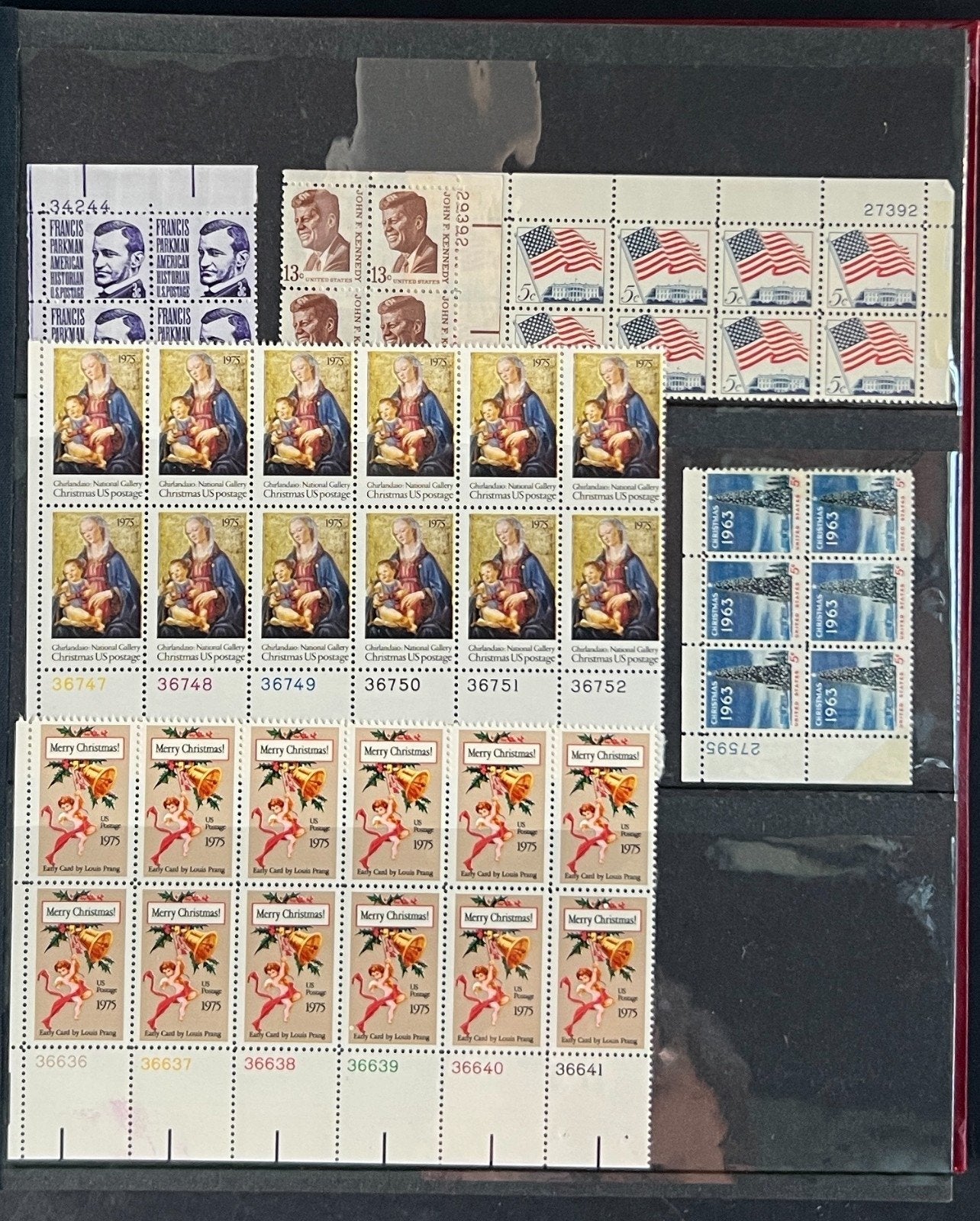United States Plate Block Stamp Collection 4 Lighthouse Stock books ZAYIX