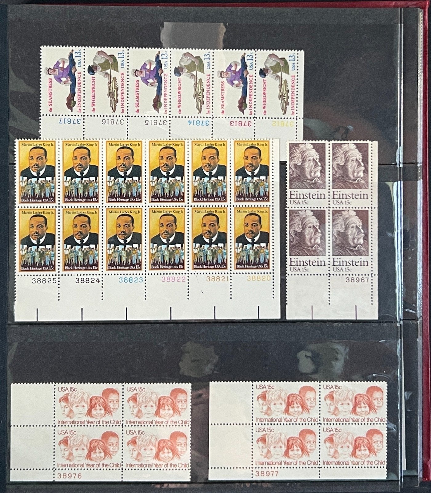United States Plate Block Stamp Collection 4 Lighthouse Stock books ZAYIX