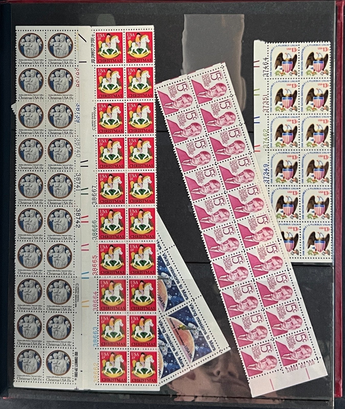 United States Plate Block Stamp Collection 4 Lighthouse Stock books ZAYIX
