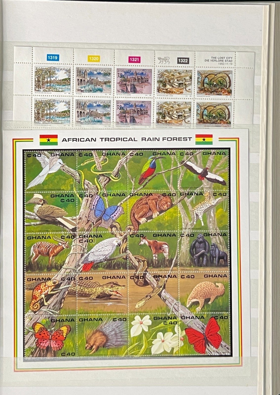 World Stock Book Stamp Collection Topicals Trains Ships Airplanes 24 Pages ZAYIX